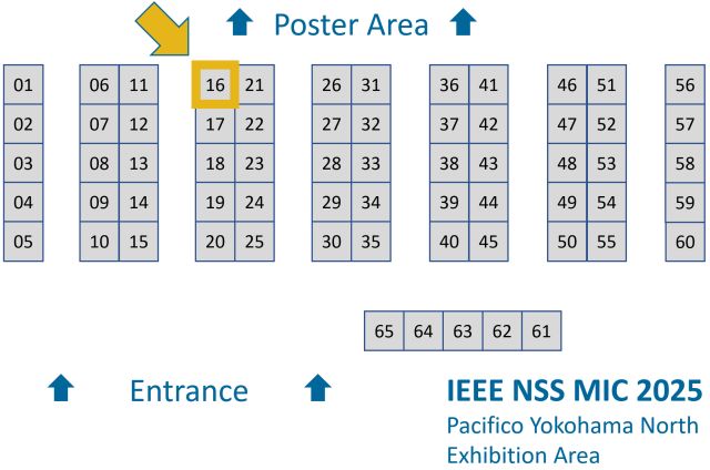 Plan of the exhibition area at MIC 2025, with indication of Hyperion's booth